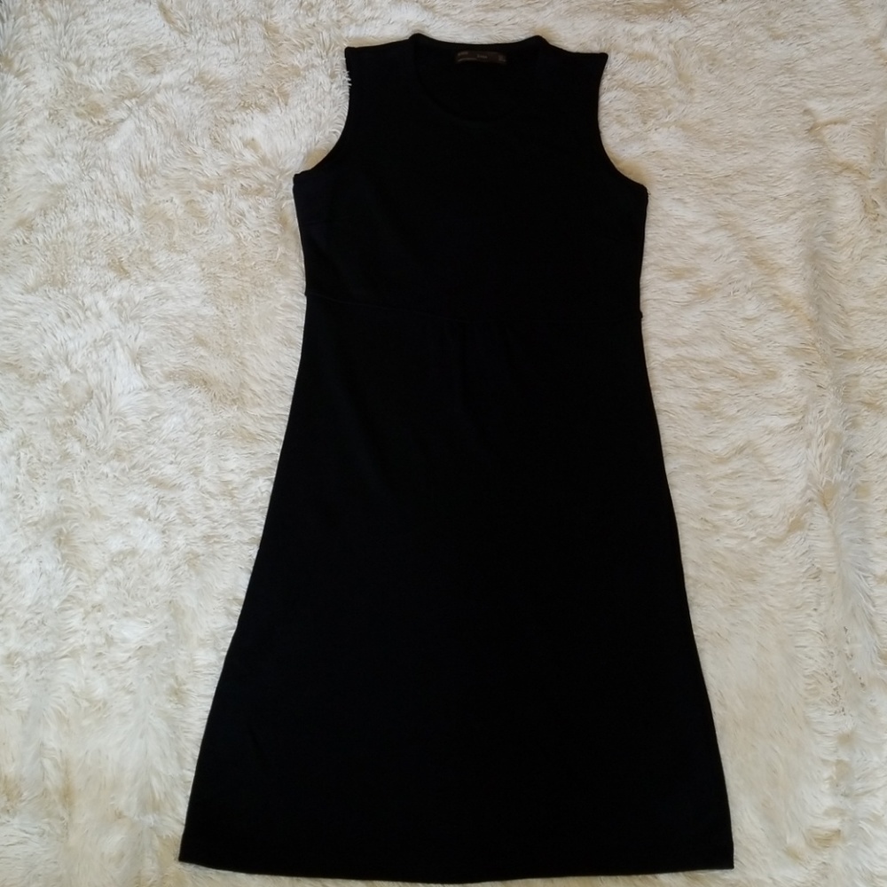 Zara Black A Line Rayon Dress